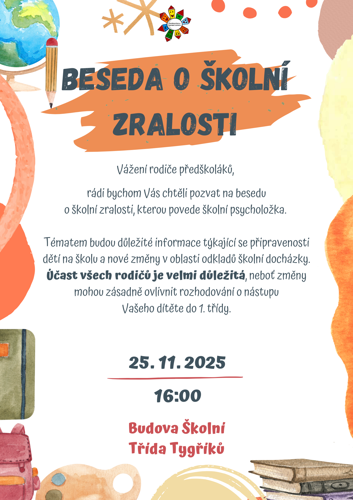 Beseda o školní zralosti 1