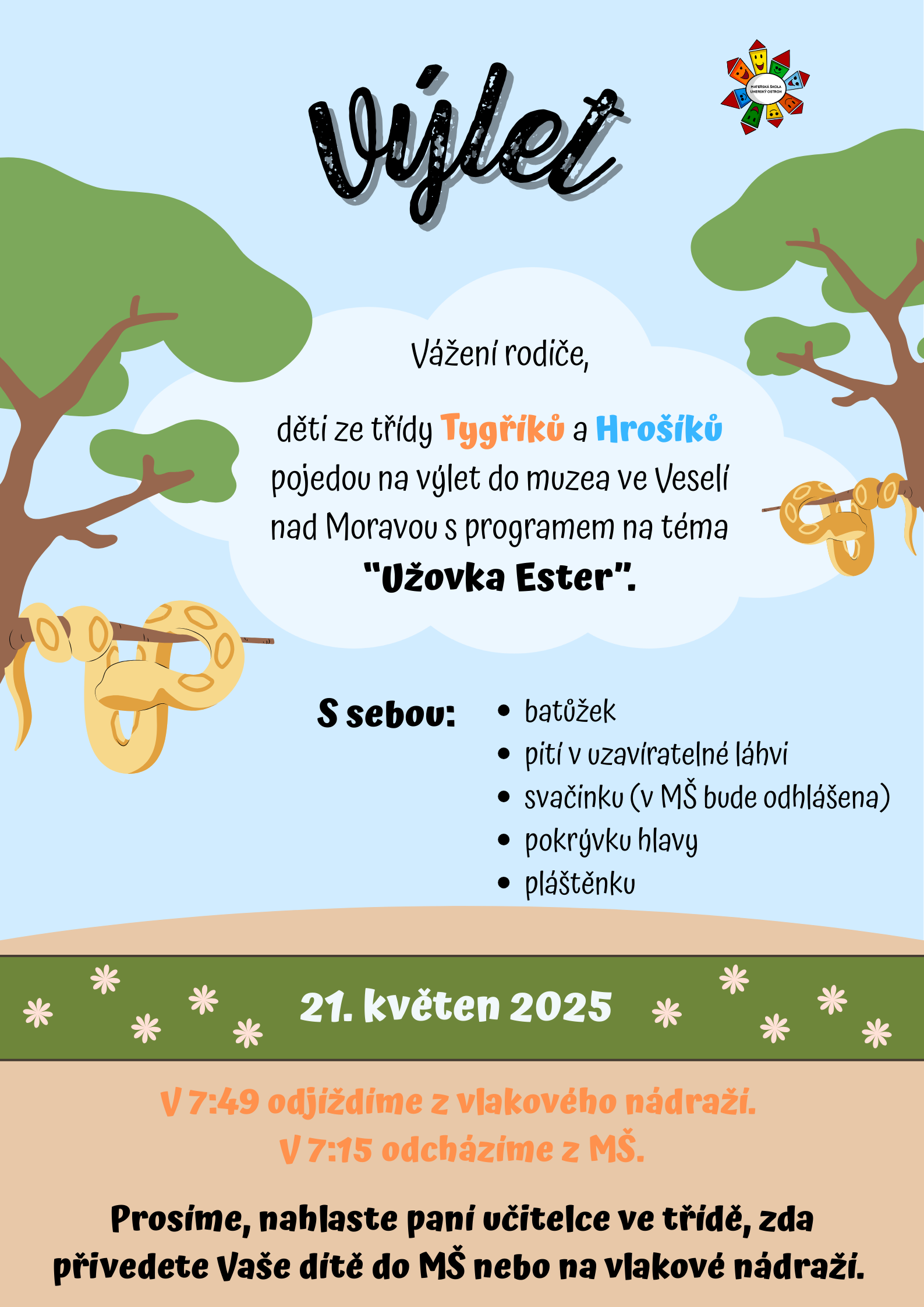 výlet tygříci hrošíci