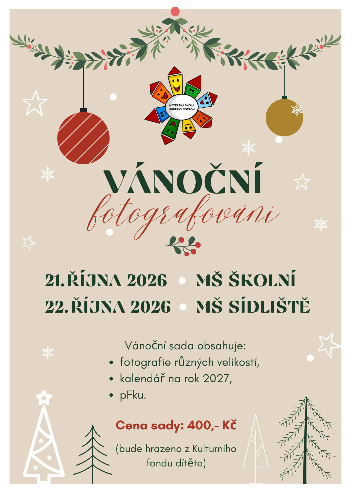 vánoční focení
